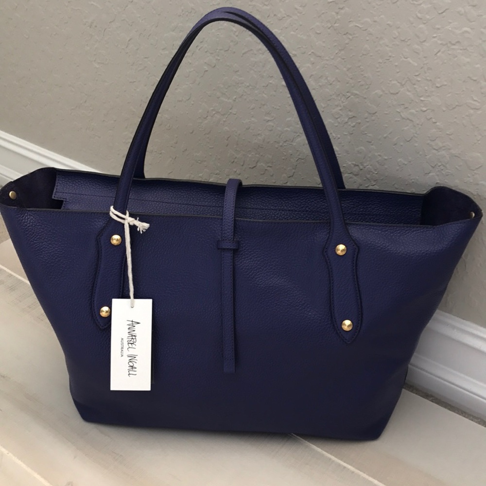 Annabel Ingall Large Tote Indigo Blue